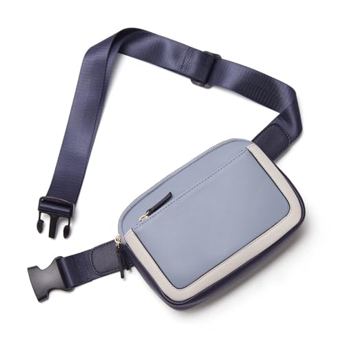 OTBEHUWJ Handtasche Taillengürtelbeutel Für Frauen Crossbody Taillenbeutel Verstellbares Riemen Leder Frauen Messenger Handtasche-Blau-Einheitsgröße von OTBEHUWJ