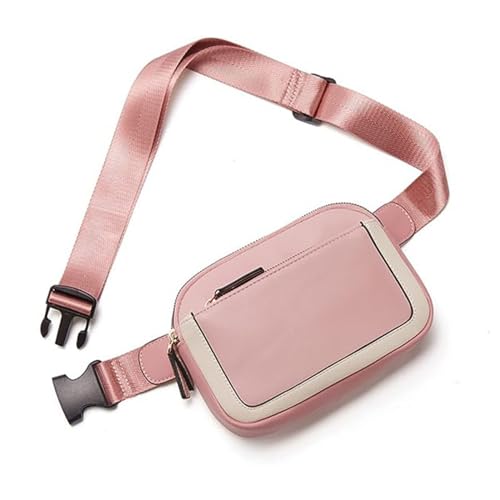 OTBEHUWJ Handtasche Taillengürtelbeutel Für Frauen Crossbody Taillenbeutel Verstellbares Riemen Leder Frauen Messenger Handtasche-Rosa-Einheitsgröße von OTBEHUWJ