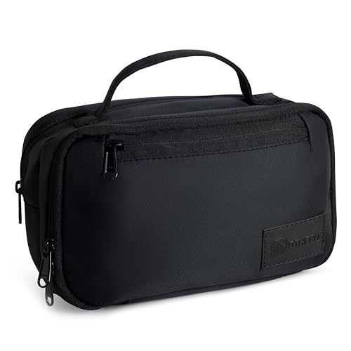 OTHEGO Premium Kulturbeutel für Herren, langlebige Herren-Kulturbeutel, wasserabweisend, für Pflege, Reise-Toilettenartikel und wichtige Dinge, Schwarzer und schwarzer Reißverschluss, Umgekehrte OTHEGO Premium Kulturbeutel für Herren, langlebige Herren-Kulturbeutel, wasserabweisend, für Pflege, Reise-Toilettenartikel und wichtige Dinge, Schwarzer und schwarzer Reißverschluss, Umgekehrte von OTHEGO