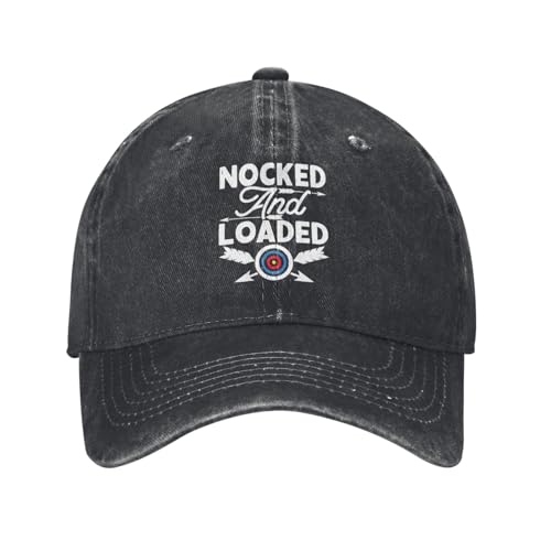 OTIQTI ART Unisex-Erwachsene Lcmx-cap-11461 Baseballkappe, Nocked and Loaded Bogenschießen Design Schwarz 14, Einheitsgre OTIQTI ART Unisex-Erwachsene Lcmx-cap-11461 Baseballkappe, Nocked and Loaded Bogenschießen Design Schwarz 14, Einheitsgre von OTIQTI ART
