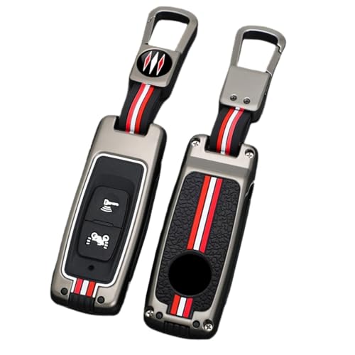 OTMIK Zink Legierung Autoschlüssel Abdeckung Fall Kompatibel mit Honda ADV 150 PCX 125 Switch ADV Wrench 350 PCX160 VISION SH350 Autoschlüssel Abdeckung (2 Knöpfe Matt A) von OTMIK