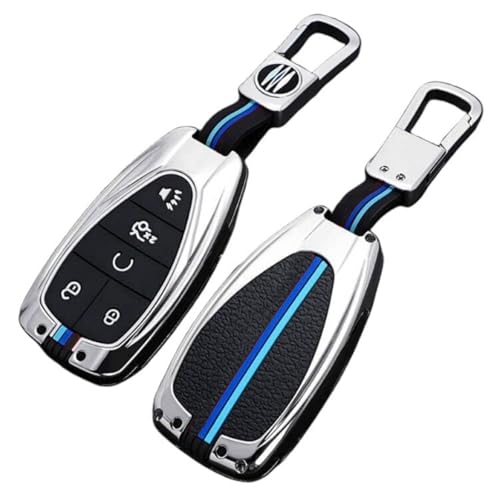 OTMIK Zinklegierung Autoschlüsselabdeckungen passend für Chevrolet Camaro ZL1 LT1 RS SS Cabrio Chevy Traverse RS Cruze Trax Malibu Volt Bolt Equinox Schlüsselanhänger Zubehör (4 Knöpfe Matt) von OTMIK