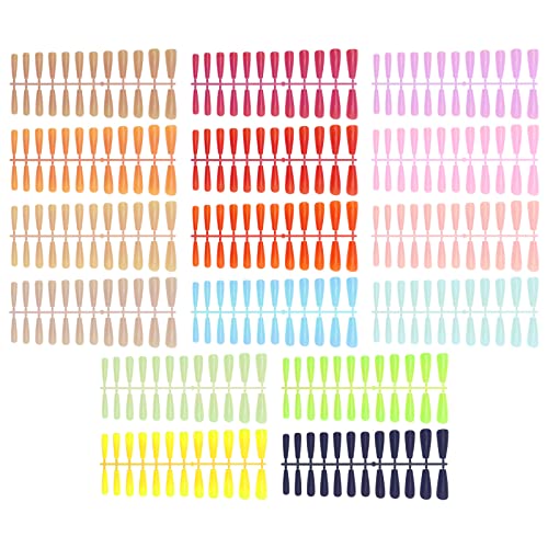 384 extra lange künstliche Fingernägel Sarg – volle Abdeckung zum Aufstecken auf Nägel in 16 Farben, künstliche Nägel zum Aufkleben für Frauen und Mädchen, Maniküre, Nagelkunst-Dekorationen von OTOTEC