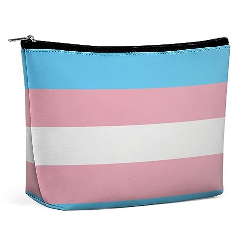 OTRAHCSD Kosmetiktasche, Transgender-Flagge, Make-up-Tasche, Reise-Kulturbeutel, Waschbeutel für Frauen, siehe abbildung, Einheitsgröße von OTRAHCSD