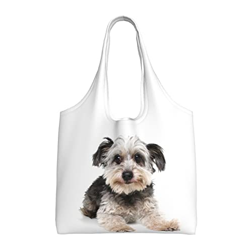 OTRAHCSD Lässige Schultertasche, niedliche Yorkshire Terrier Tragetasche, Frauen Einkaufstaschen für Arbeit Uni Alltag, siehe abbildung, Einheitsgröße von OTRAHCSD