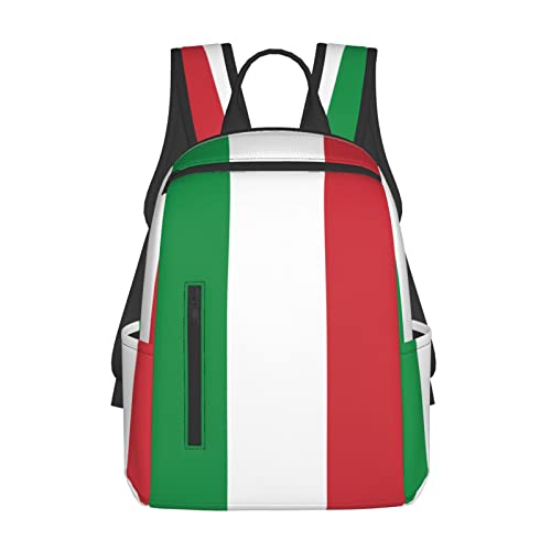 OTRAHCSD Rucksack, Italien-Flagge, leichter Rucksack für Herren und Damen, lässiger Tagesrucksack für Wandern, Camping, Reisen, Outdoor, siehe abbildung, One size von OTRAHCSD