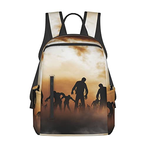 OTRAHCSD Rucksack, Zombies Dead Herren Walking Body at Night Leichter Rucksack für Herren Damen, Casual Daypacks für Wandern, Camping, Reisen, Outdoor, siehe abbildung, One size von OTRAHCSD