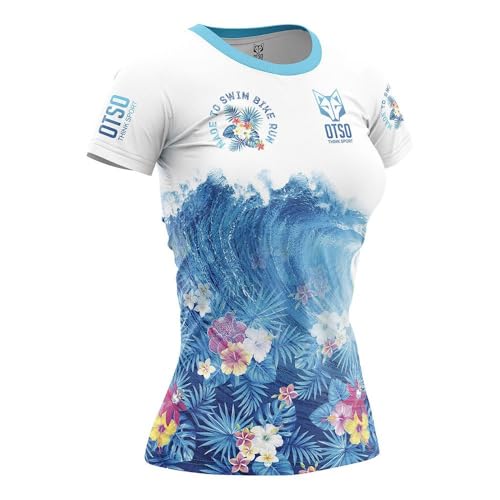 Otso Swim Bike Run Wave Short Sleeve T-Shirt S von OTSO THINK SPORT