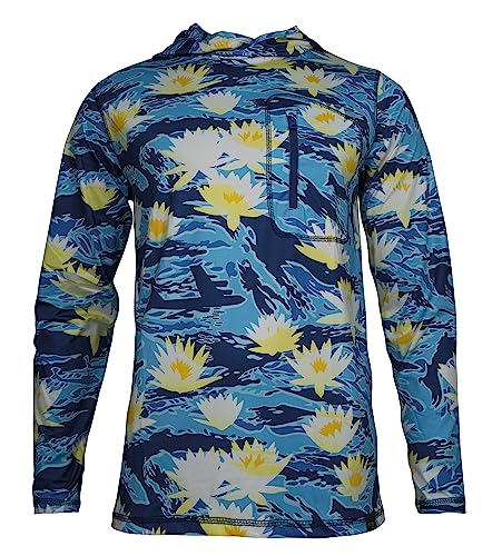 OTTE Gear Shade Shirt UPF 50+ Longsleeve mit UV-Schutz (3XL, Tiger Stripe Blue Hawai) von OTTE Gear