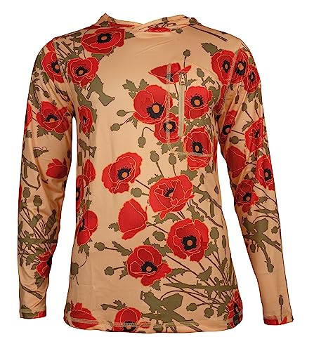 OTTE Gear Shade Shirt UPF 50+ Longsleeve mit UV-Schutz (M, Poppies Vintage) von OTTE Gear