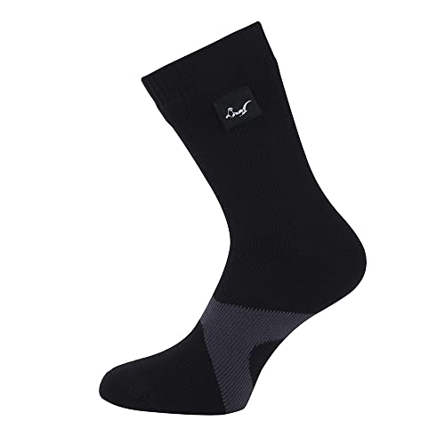 OTTERSHELL Wasserdichte atmungsaktive Socken Geeignet für Outdoor-Aktivitäten wie Laufen, Radfahren, Bergwandern und Wandern (DE/NL/SE/PL, Numerisch, 39, 42, Regular, Kurz, Schwarz) von OTTERSHELL