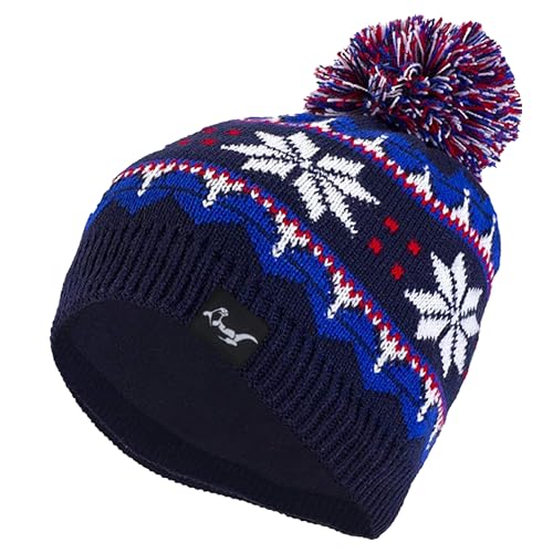 OTTERSHELL Wasserdicht Damen & Männer Beanie Mütze Warme Wintermütze mit Weichem Innenfutter Gefütterte Strickmütze (Modern, Violett - P) von OTTERSHELL