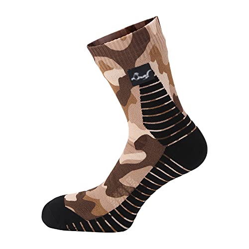 OTTERSHELL Unisex wasserdichte Socken Ultraleichte Wandersocken antiblasen warm Trekkingsocken atmungsaktive schnelltrocknende. (39-42 Tarnung - B) von OTTERSHELL