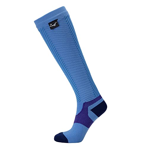 OTTERSHELL wasserdichte Socken, Kniestrümpfe. Für Outdoor-Aktivitäten,Golfen, Laufen, Radfahren, Wandern, Wandern. (Large Blau - Long) von OTTERSHELL