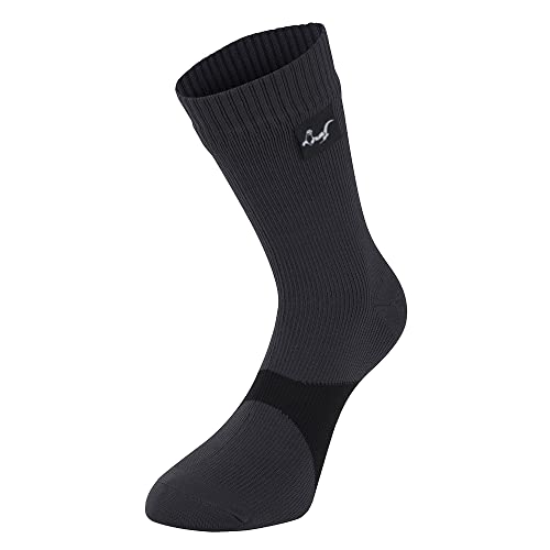 OTTERSHELL Unisex wasserdichte Socken Ultraleichte Wandersocken antiblasen warm Trekkingsocken atmungsaktive schnelltrocknende. (36-38 Grau - B) von OTTERSHELL