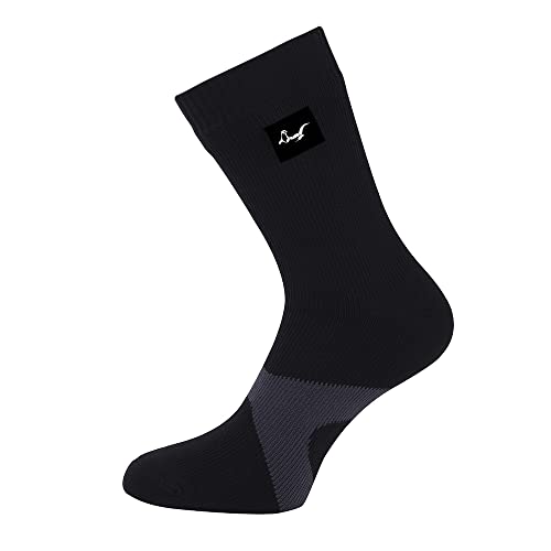 Wasserdichte, atmungsaktive Socken von Geeignet für Outdoor Aktivitäten wie Golf, Laufen, Radfahren, Bergwandern und Wandern. (DE/NL/SE/PL, Numerisch, 36, 38, Regular, Regular, Schwarz - G) von OTTERSHELL