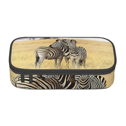 OTTKGGA Afrikanische Tiere, großes Fassungsvermögen, Reißverschluss, Federmäppchen, Schreibwaren, Organizer, Make-up-Tasche für Schule, Büro, Reisen, Schwarz , Einheitsgröße, Koffer OTTKGGA Afrikanische Tiere, großes Fassungsvermögen, Reißverschluss, Federmäppchen, Schreibwaren, Organizer, Make-up-Tasche für Schule, Büro, Reisen, Schwarz , Einheitsgröße, Koffer von OTTKGGA
