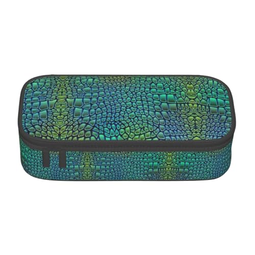 OTTKGGA Federmäppchen mit Reißverschluss, Alligatorhaut, großes Fassungsvermögen, Schreibwaren, Organizer, Make-up-Tasche für Schule, Büro, Reisen, Schwarz , Einheitsgröße, Koffer OTTKGGA Federmäppchen mit Reißverschluss, Alligatorhaut, großes Fassungsvermögen, Schreibwaren, Organizer, Make-up-Tasche für Schule, Büro, Reisen, Schwarz , Einheitsgröße, Koffer von OTTKGGA