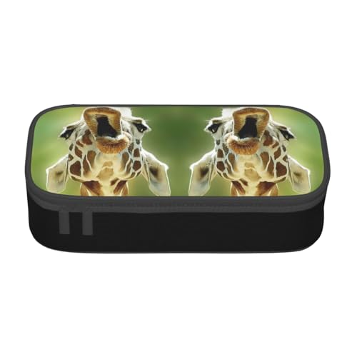 OTTKGGA Federmäppchen mit großem Fassungsvermögen, mit Reißverschluss, für Schreibwaren, Organizer, Make-up-Tasche für Schule, Büro, Reisen, Schwarz , Einheitsgröße, Koffer von OTTKGGA