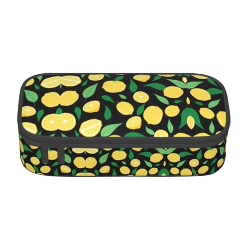 OTTKGGA Federmäppchen mit großem Fassungsvermögen, mit Reißverschluss, für Schreibwaren, Organizer, Make-up-Tasche für Schule, Büro, Reisen, Schwarz , Einheitsgröße, Koffer von OTTKGGA