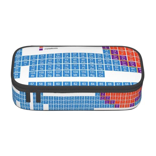 OTTKGGA Federmäppchen mit großem Fassungsvermögen für Chemikalien, Schreibwaren, Organizer, Make-up-Tasche für Schule, Büro, Reisen, Schwarz , Einheitsgröße, Koffer von OTTKGGA