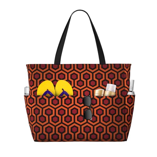 OTTKGGA Lingge Strand-Reisetasche mit großem Fassungsvermögen, mehrere Taschen mit Reißverschluss, wasserdicht, für Pool, Urlaub, Fitnessstudio, Schwarz , Einheitsgröße OTTKGGA Lingge Strand-Reisetasche mit großem Fassungsvermögen, mehrere Taschen mit Reißverschluss, wasserdicht, für Pool, Urlaub, Fitnessstudio, Schwarz , Einheitsgröße von OTTKGGA