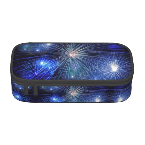 OTTKGGA Pyrotechnik-Federmäppchen mit großem Fassungsvermögen, Schreibwaren-Organizer, Make-up-Tasche für Schule, Büro, Reisen, Schwarz , Einheitsgröße, Koffer von OTTKGGA