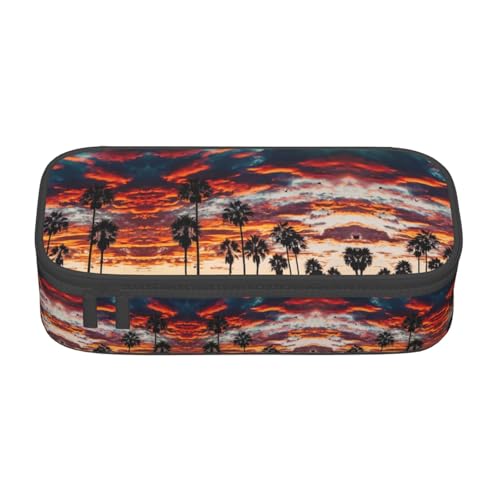 OTTKGGA Range Blaze Federmäppchen mit großem Fassungsvermögen, Reißverschluss, Schreibwaren-Organizer, Make-up-Tasche für Schule, Büro, Reisen, Schwarz , Einheitsgröße, Koffer von OTTKGGA