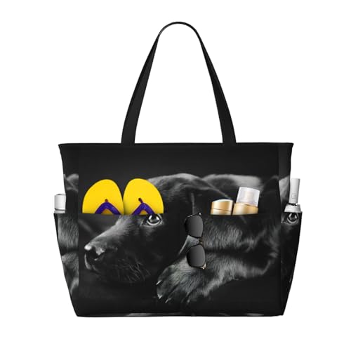 OTTKGGA Strand-Reisetasche mit großem Fassungsvermögen, mehrere Taschen mit Reißverschluss, wasserdicht, für Pool, Urlaub, Fitnessstudio, Schwarz , Einheitsgröße OTTKGGA Strand-Reisetasche mit großem Fassungsvermögen, mehrere Taschen mit Reißverschluss, wasserdicht, für Pool, Urlaub, Fitnessstudio, Schwarz , Einheitsgröße von OTTKGGA