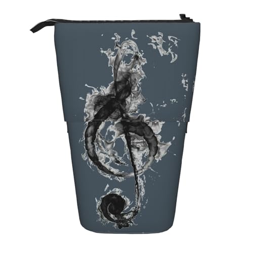 OTTKGGA Teleskop-Federmäppchen mit Reißverschluss, tragbar, für Schule, Büro, Studenten, Schwarz, Schwarz , Einheitsgröße von OTTKGGA