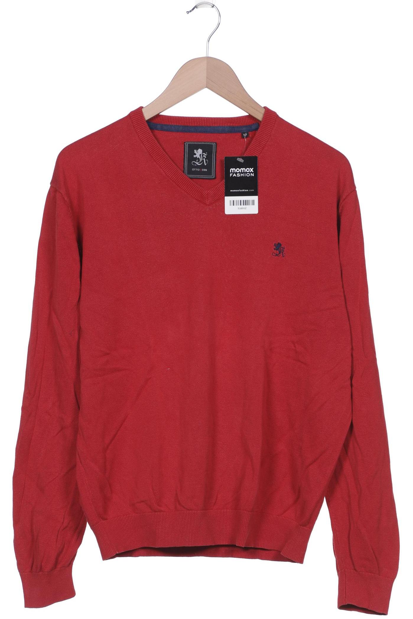 OTTO KERN Herren Pullover, rot von OTTO KERN