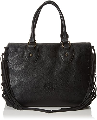 Otto Kern Shopper Pia 8 Damen Henkeltaschen 34M36M17 cm (B x H x T), Schwarz (Schwarz black) von Otto Kern