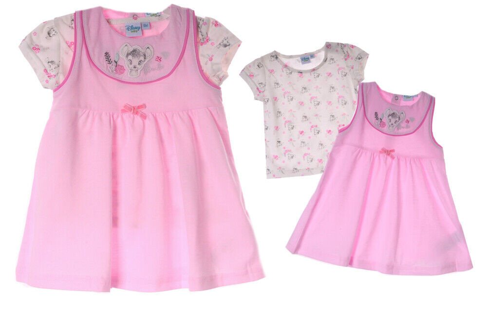 2-in-1-Kleid Baby Sommer Set 2tlg T-Shirt und Kleidchen aus reiner Baumwolle, 68 74 80 86 92 von OTTO