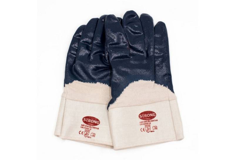 Arbeitshandschuhe Arbeitshandschuhe - K013 Größe 9 Nitril blau - Schnittschu von OTTO