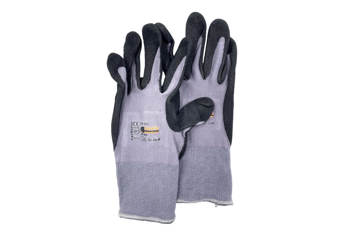 Arbeitshandschuhe Arbeitshandschuhe - K032 Flexmaster, Nylon Handschuhe, grau, Gr.9/L von OTTO