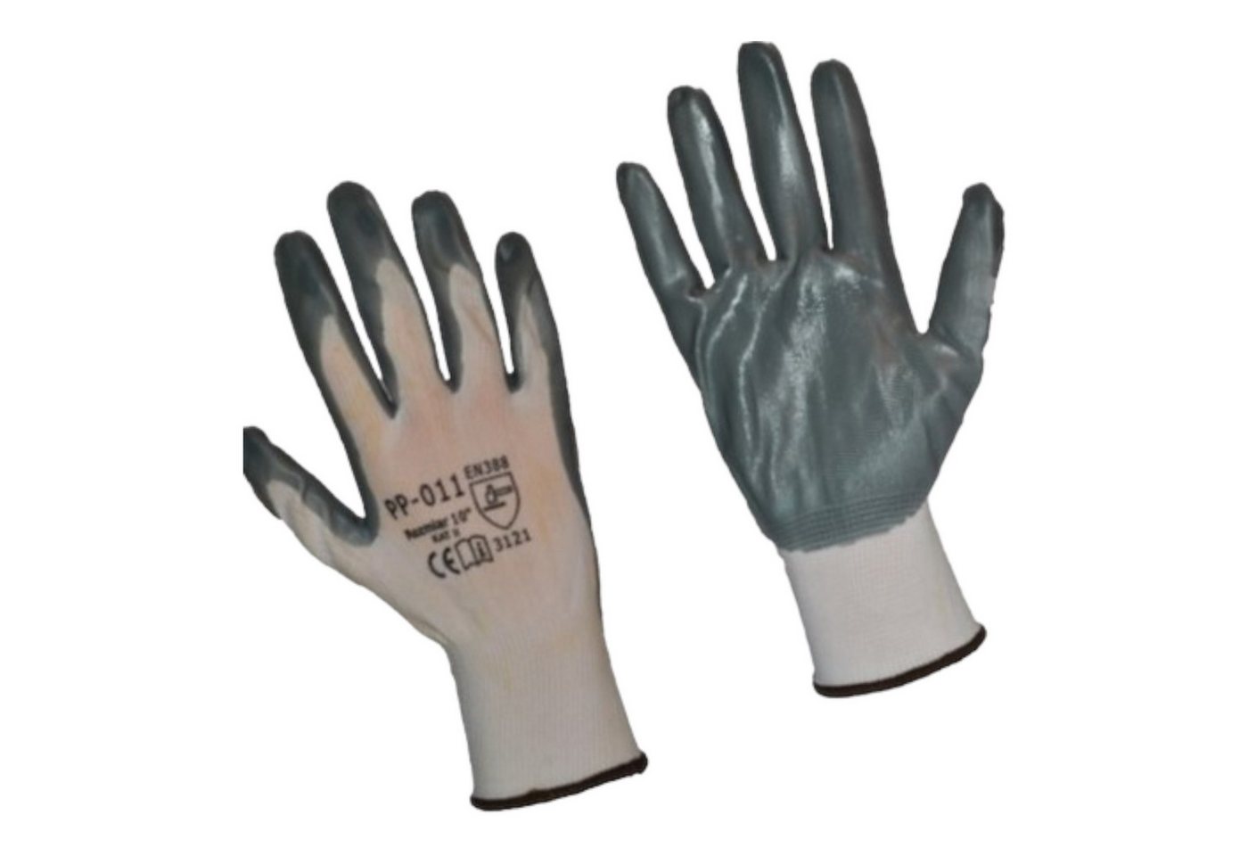 Arbeitshandschuhe Arbeitshandschuhe - Schutzhandschuhe Nylon K028 Grau Größe 10 von OTTO