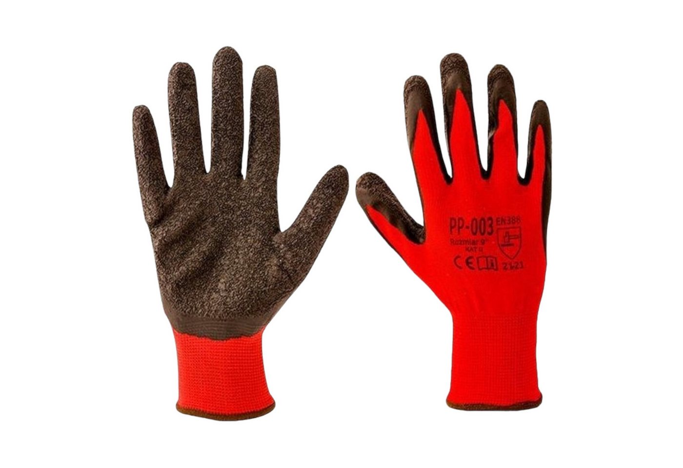 Arbeitshandschuhe Arbeitshandschuhe - Strickhandschuh, Latex rot K026 Größe 10 von OTTO