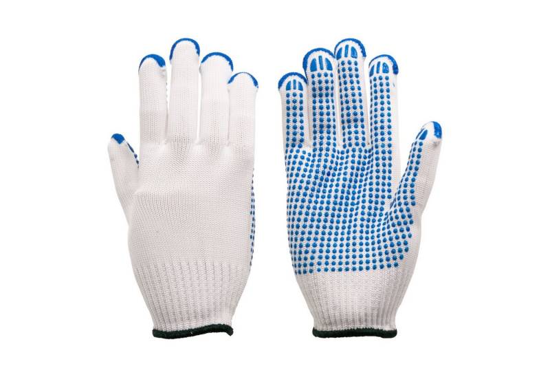 Arbeitshandschuhe Arbeitshandschuhe - Strickhandschuhe mit blauen PVC-Noppen K1300 Gr&ou von OTTO