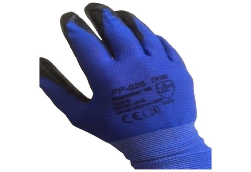 Arbeitshandschuhe K018 blau -11 Arbeitshandschuhe - Schutzhandschuhe Nitril K018 blau Gr von OTTO