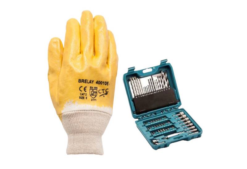 Arbeitshandschuhe Set:120xK020-8+Makita P-90358 60tlg. von OTTO