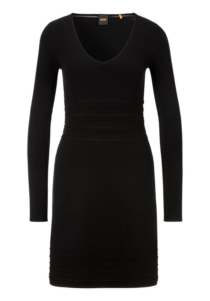 BOSS ORANGE Strickkleid C_Fudino mit Charm mit BOSS Logo von BOSS ORANGE