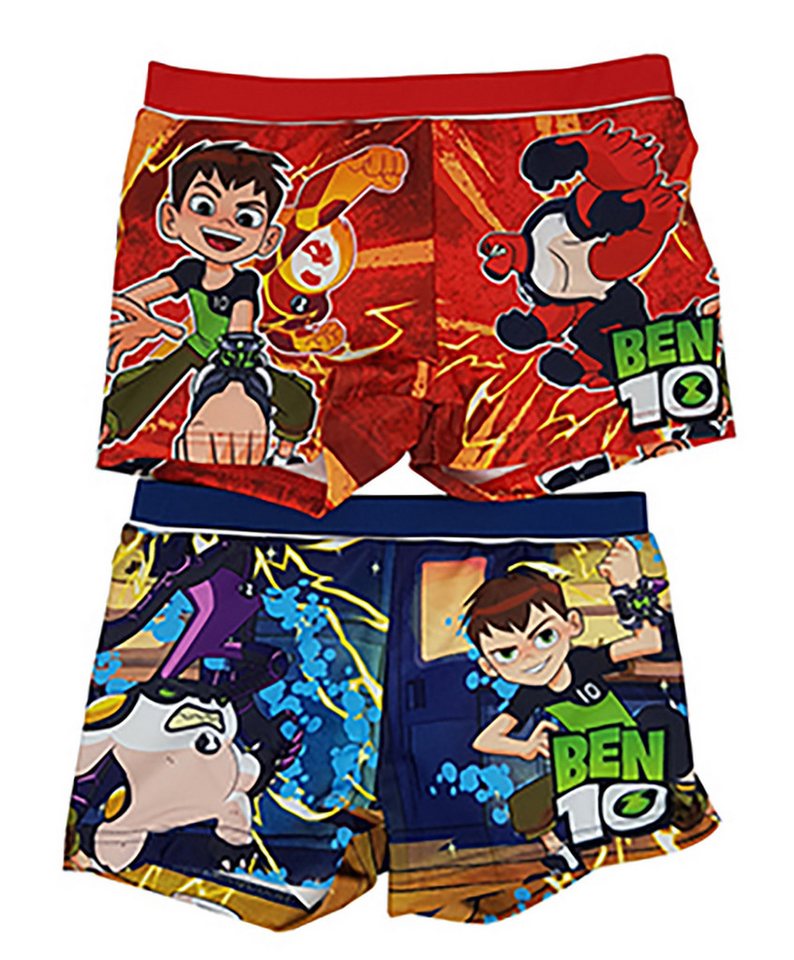 Badehose Ben10 2er Set Bade-Shorts Blau / Rot 3 Jahre Größe von OTTO