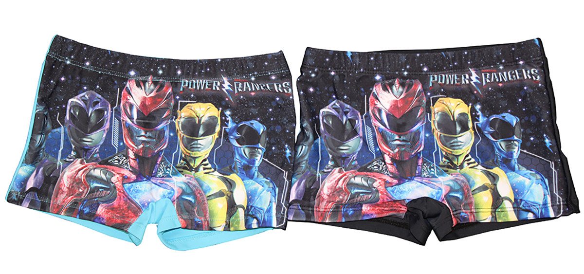 Badehose Power Rangers Badehose 2er Set Blau und Schwarz Größe 104 von OTTO