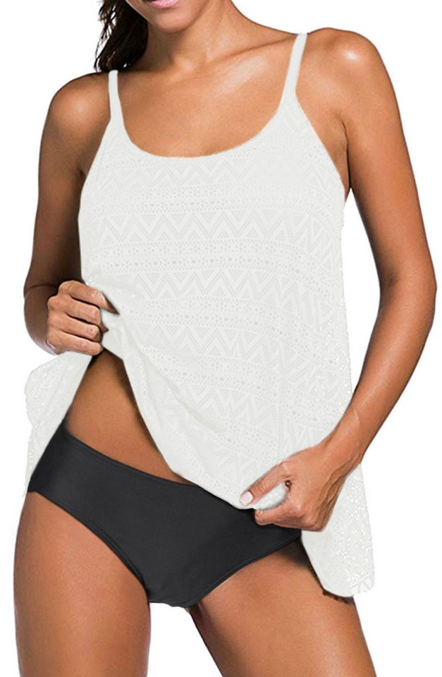 Badekönig Tankini mit Bauch Weg Effekt im angesagtem Häckellook von Badekönig