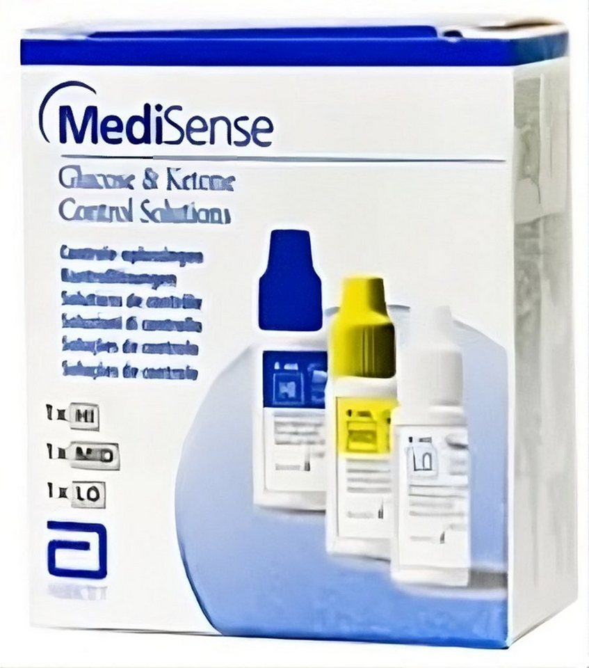 Blutzucker-Teststreifen Medisense Kontrolllösung Gluk.+Ketone H/M/N 3x4ml, Kombi-Set 3-St., Funktionskontrolle, Glukosekonzentration, Ketone Diabetesüberwachung von OTTO