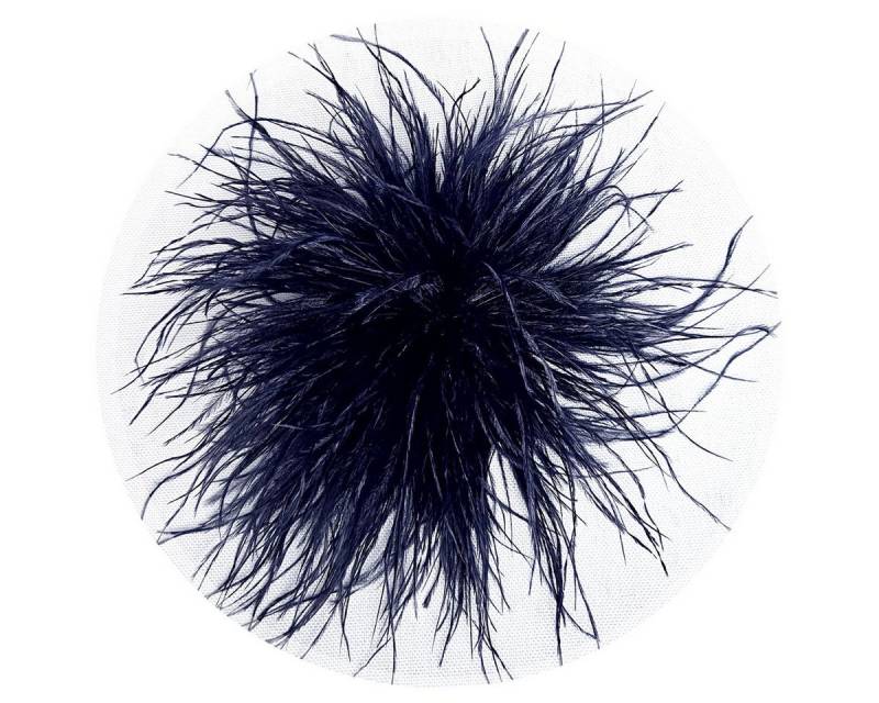 Brosche Federbrosche Dunkelblau Clip Antecker Federn Klammer Haarklammer Strau von OTTO