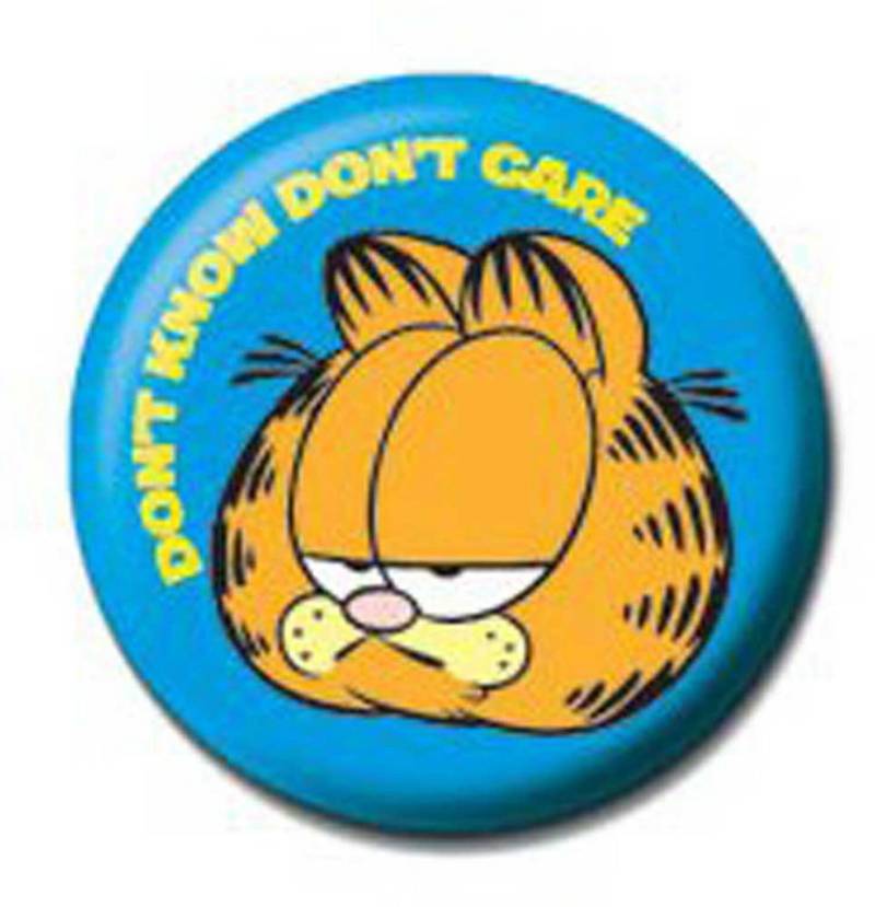 Button Garfield - Button Badge - Don't know von OTTO