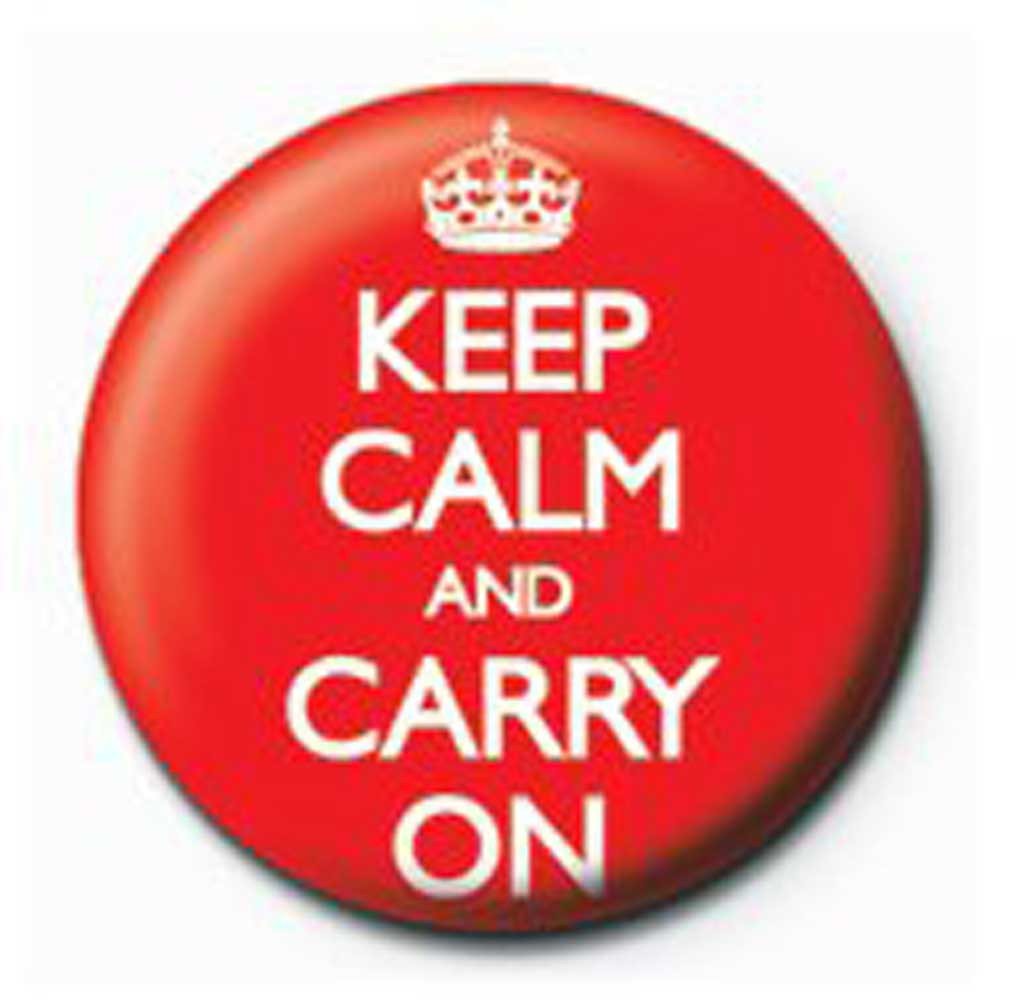 Button Keep Calm - Button Badge - Carry On von OTTO