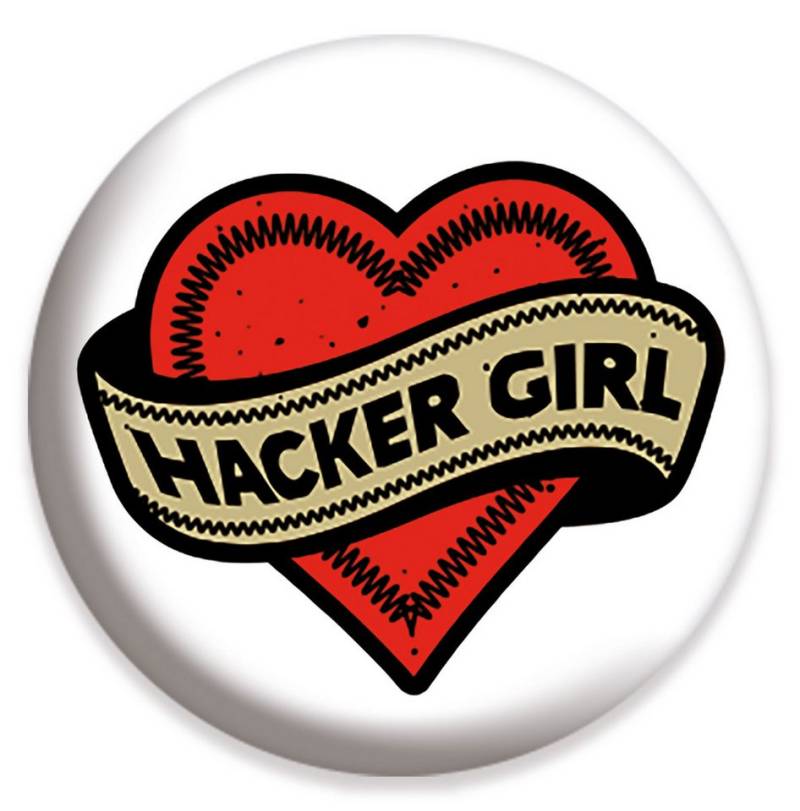 Button Stranger Things - Button Badge - 4 - Hacker Girl von OTTO