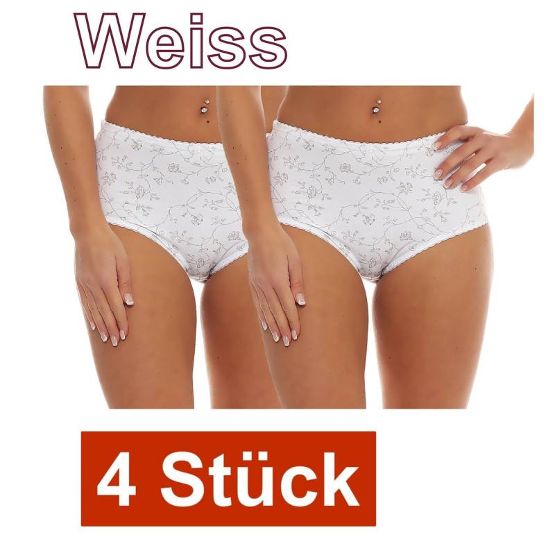 Cocain underwear Taillenslip Damen Slips Microfaser hohe Taille Miederhöschen Bauchweg Unterhose (4-St) aus weichem Microfaser von Cocain underwear